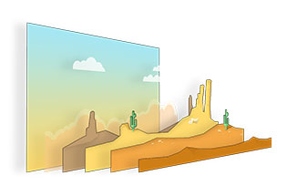 8 layers of depth parallax 404 pages