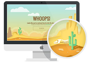 Tilt detection parallax 404 pages